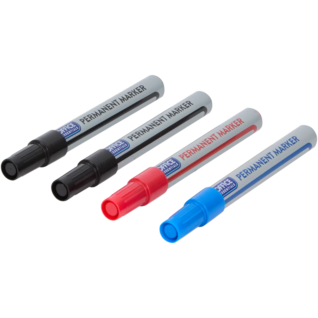 Office Essentials permanente markers 4 stuks