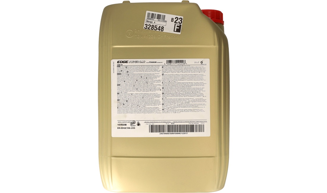 Castrol EDGE Superc 10W/60 (A3/B3+4) 20L