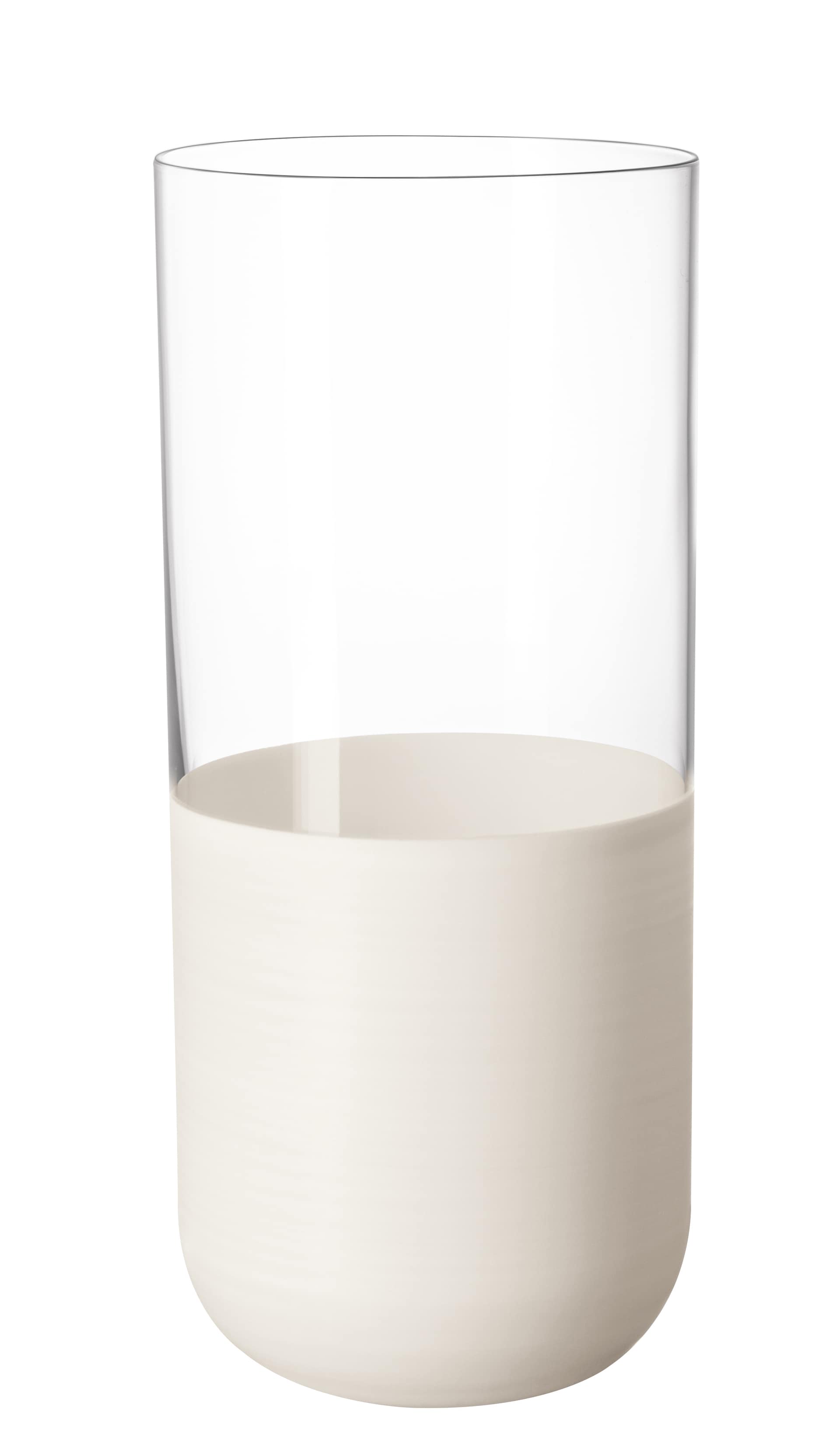 Villeroy & Boch Longdrinkglas MANUFACTURE ROCK BLANC 4er Set weiß matt