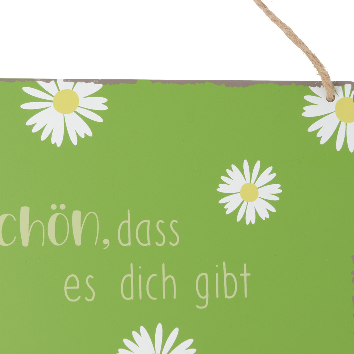 Deko-Hänger mit Spruch grün