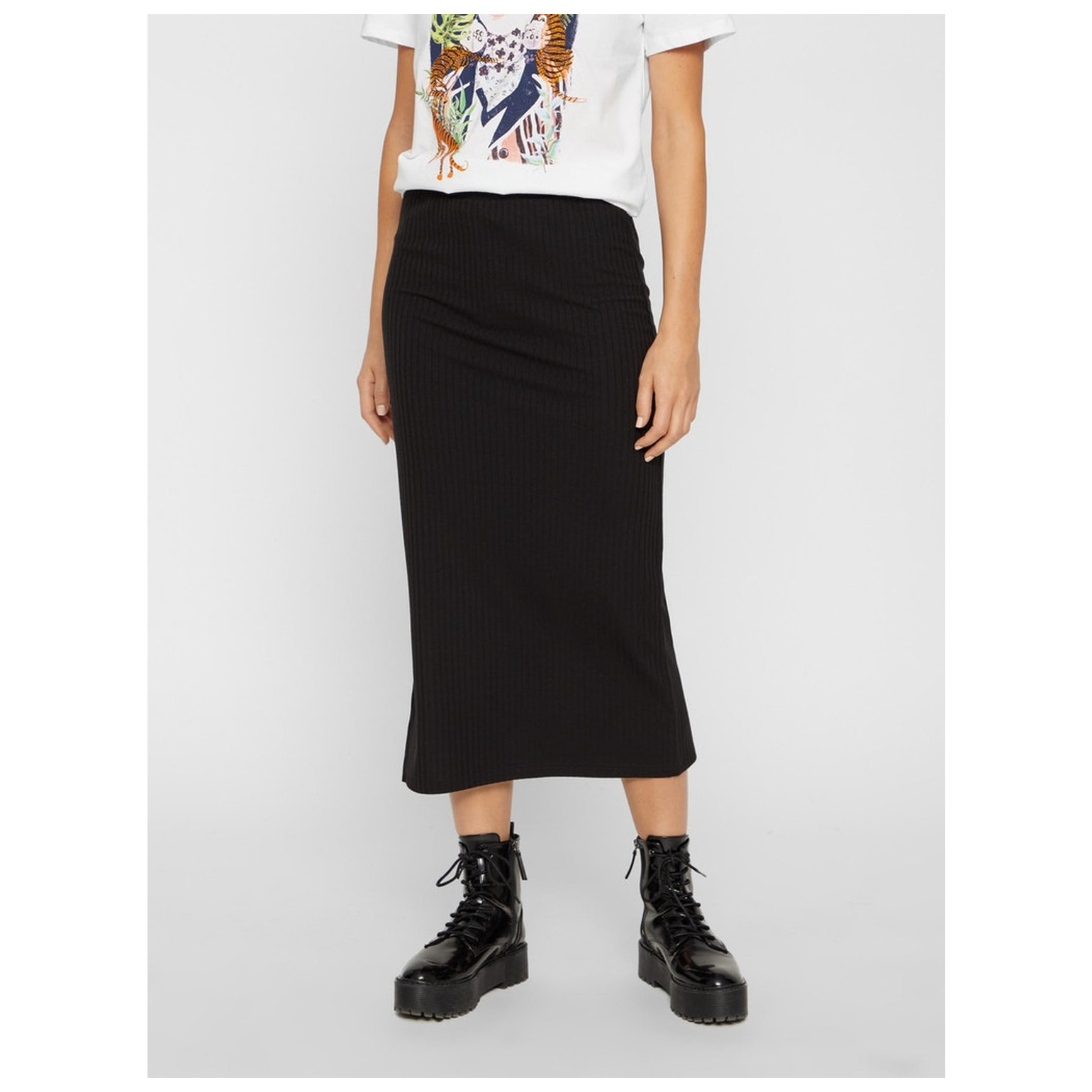 Pieces PCKYLIE MW MIDI SKIRT NOOS