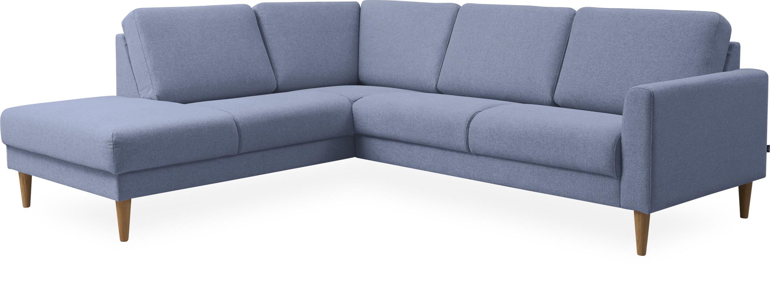Linea venstrevendt hjørnesofa med pufafslutning