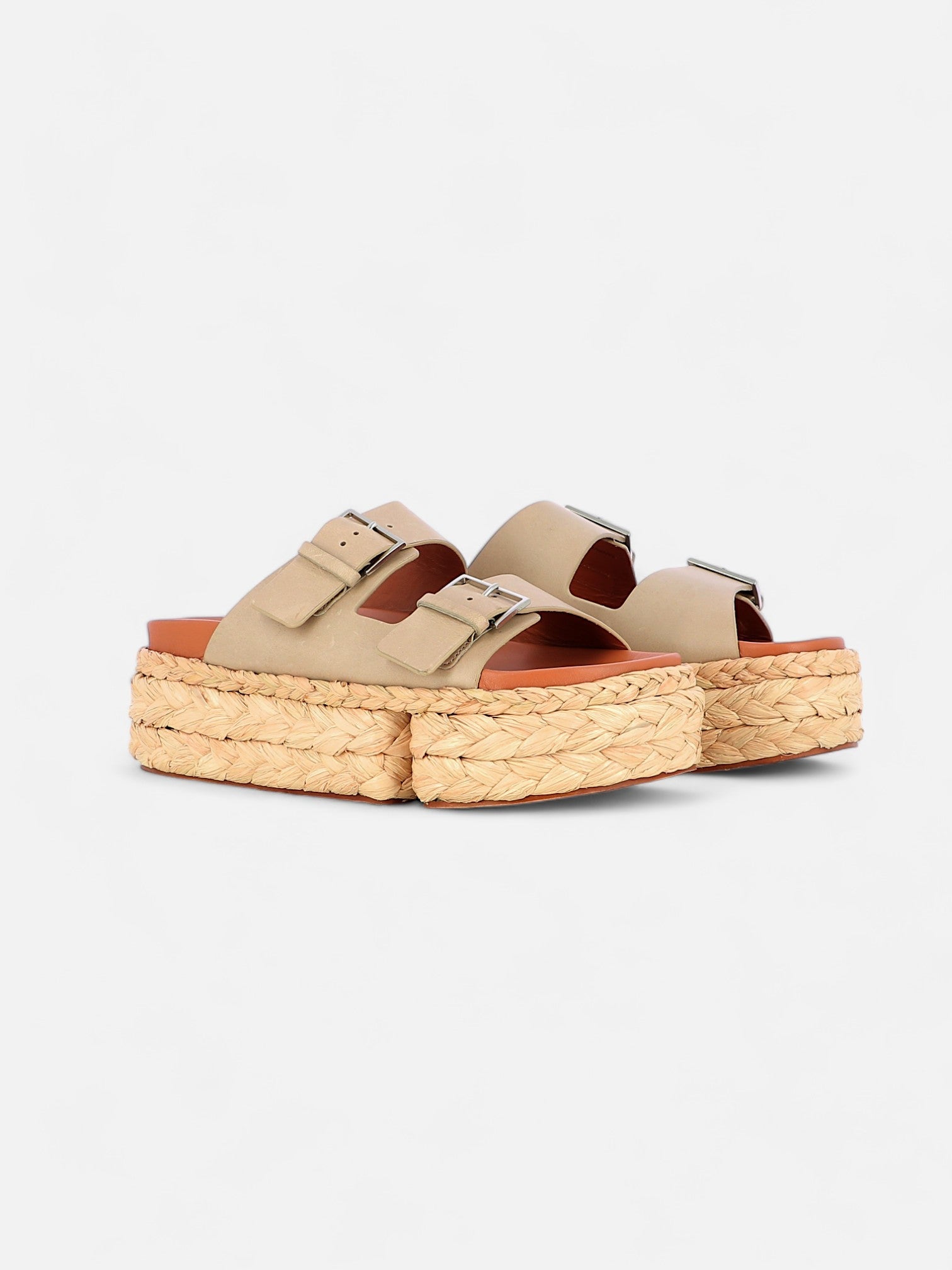 MULES - QIANA mules, vegetal calfskin beige