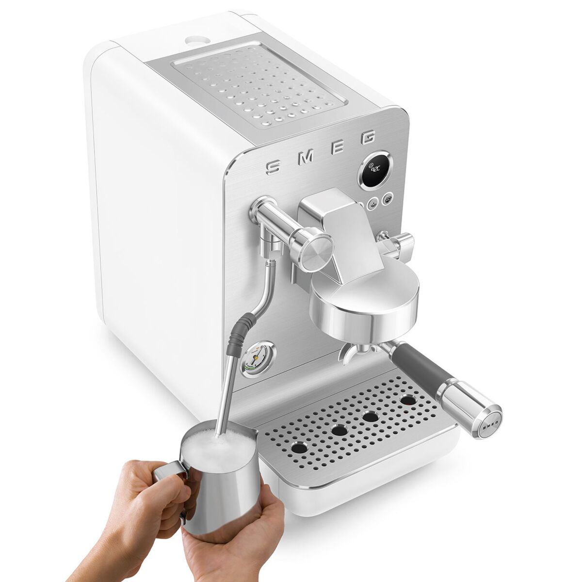Espressomaskin, hvit
