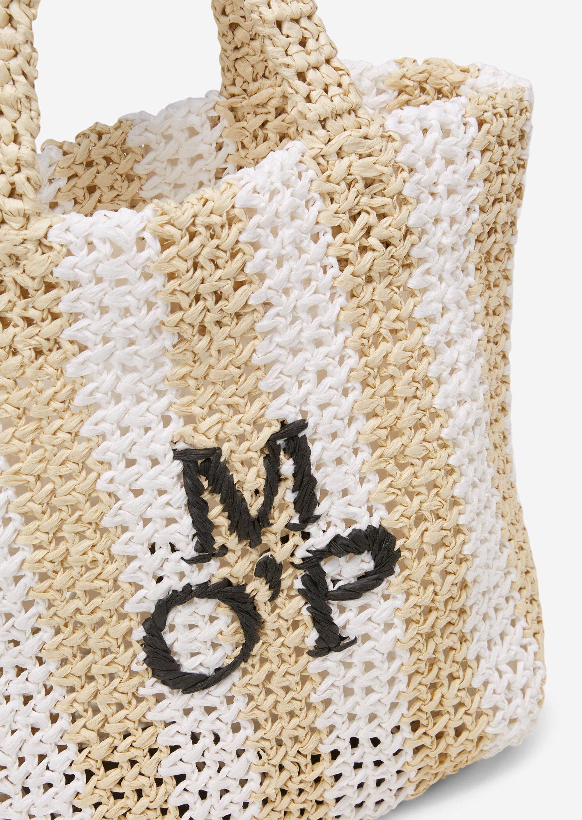 Raffia-Shopper im kleinen Format