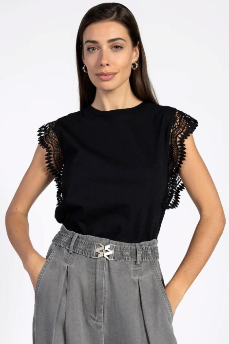 Aaiko zwarte dames top