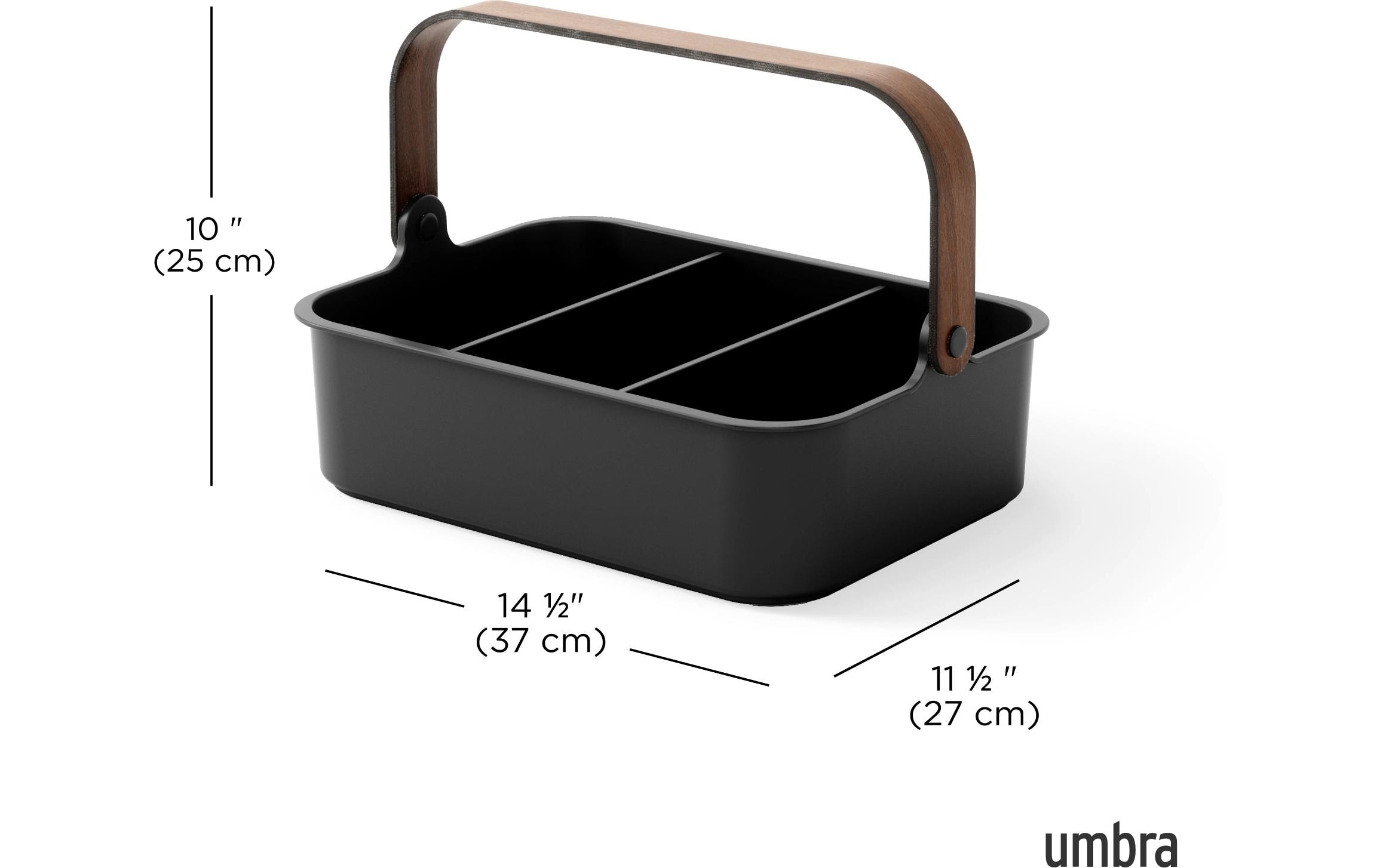 Aufbewahrungsbox Bellwood 35 x 26 x 13 cm, Braun/SchwarzAufbewahrungsbehälter