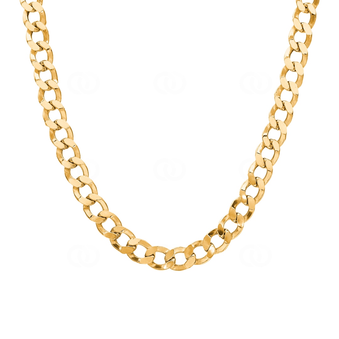 7.4mm Panzerkette 750/18 K Gelbgold halbmassiv