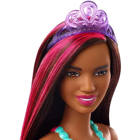 Barbie Dreamtopia Prinzessin Puppe (brünett und pinkfarbenes Haar), Anziehpuppe