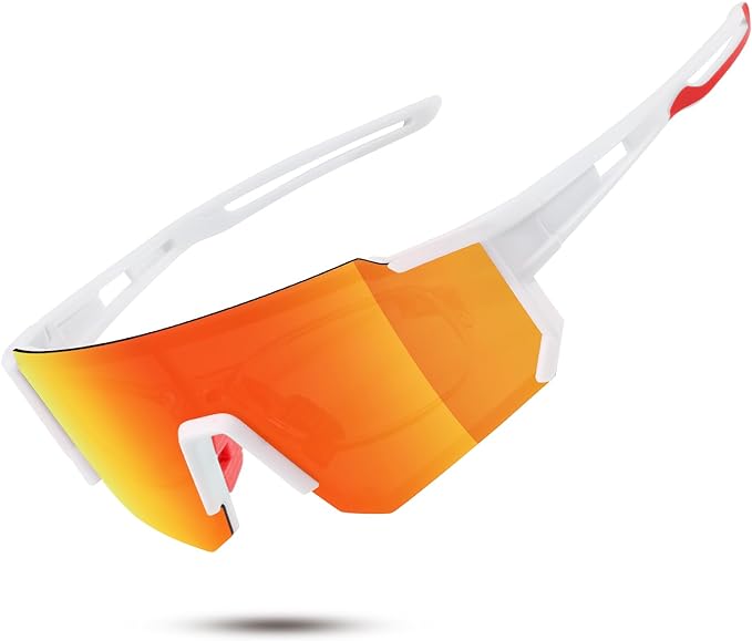 Polarized Sports Sunglasses for Men and Women,Fishing Cycling Mountain Bike Baseball Sunglasses with UV Protection