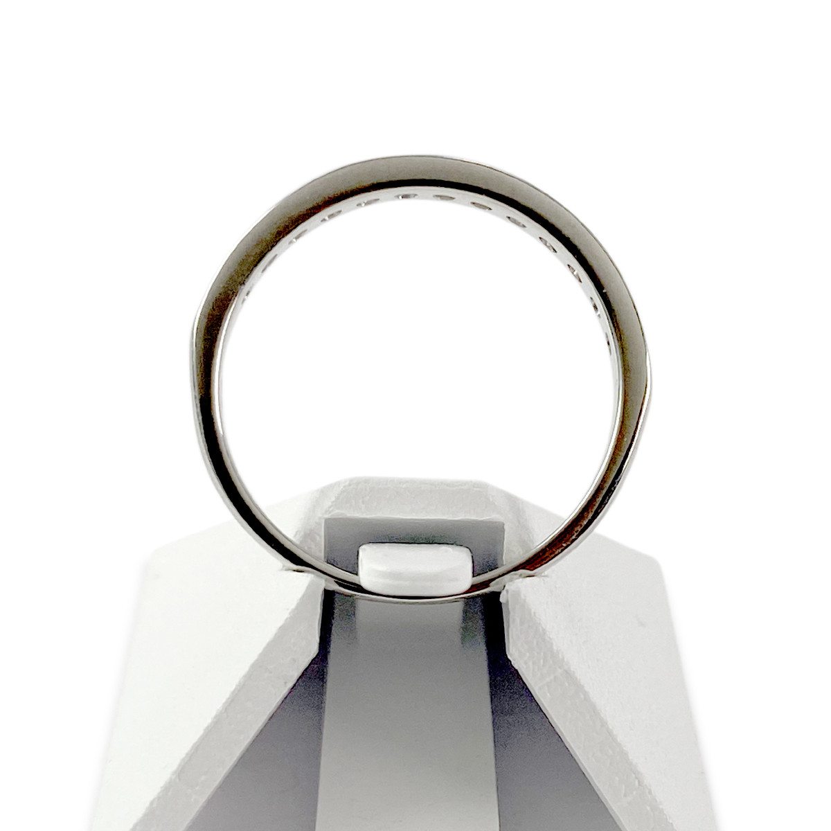 Bague d'occasion or 750 blanc diamant