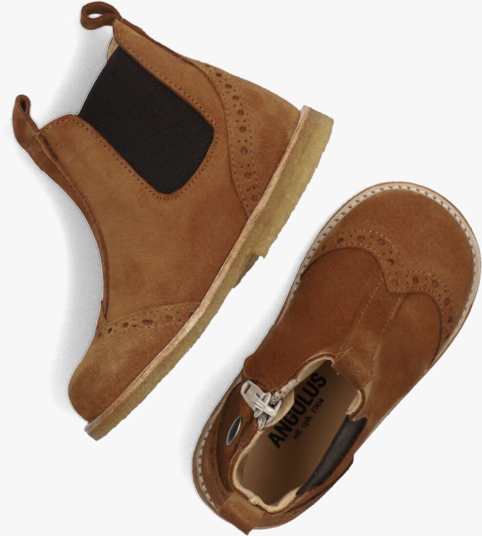 ANGULUS cognac angulus chelsea boots 6024