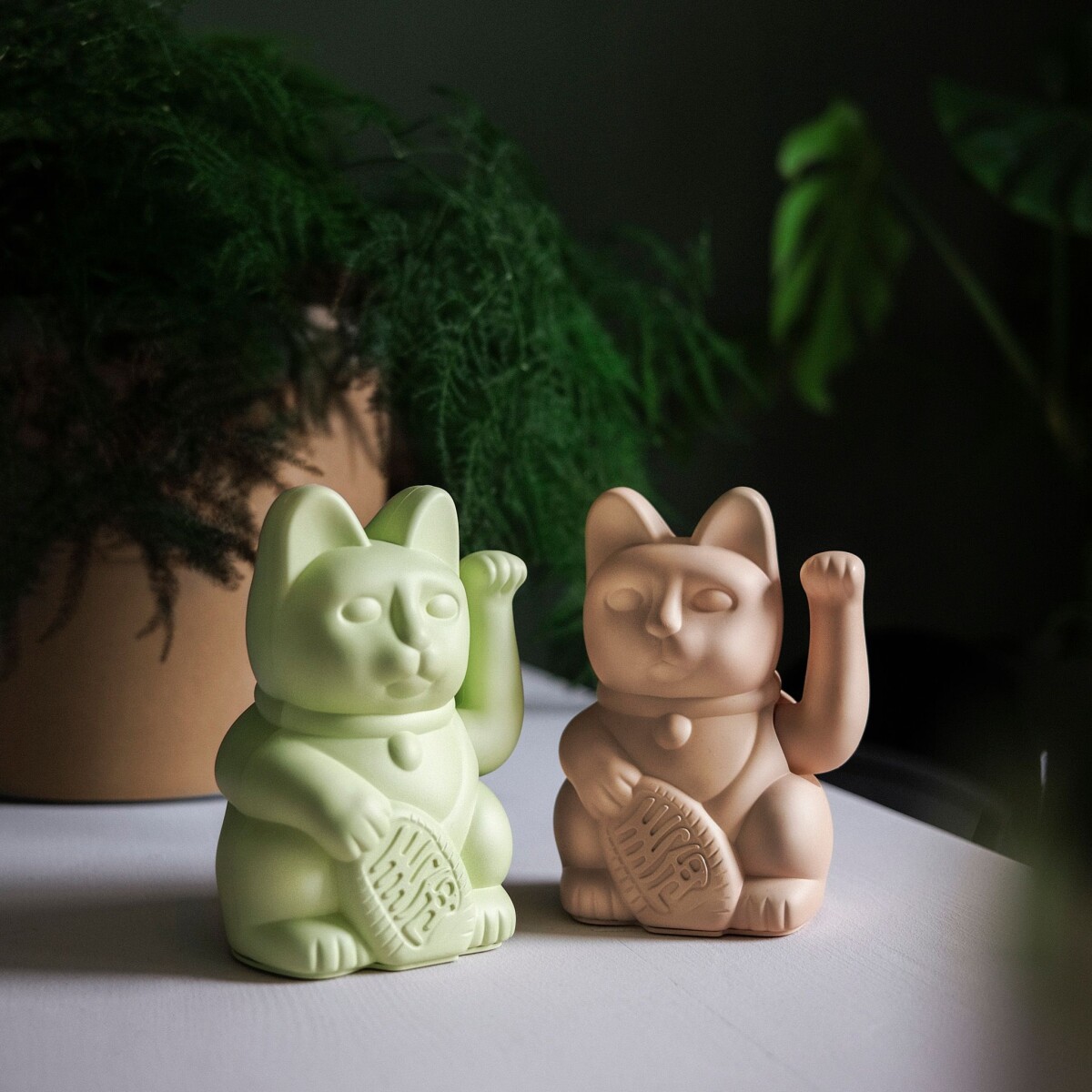 Maneki Neko Kat - Lucky Cat - Donkey - Beige