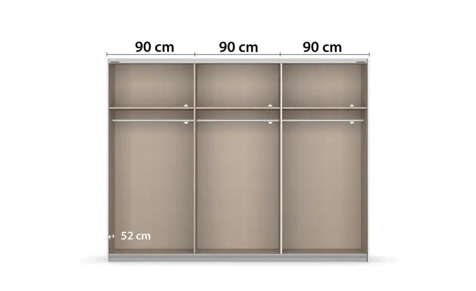 Schwebetürenschrank Ruga 271 cm