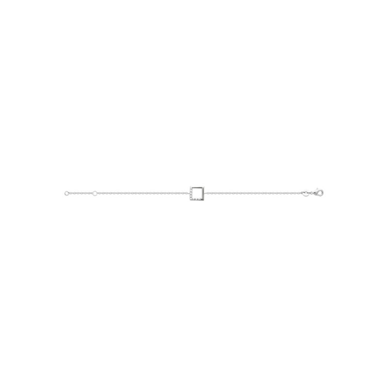 Bracelet Femme - Argent 925 - Oxyde de zirconium - Longueur : 18 cm