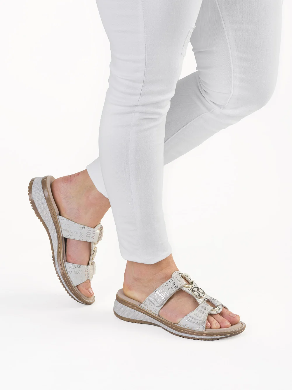 Pantolette Hawaii creme