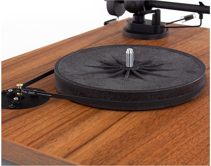 Pro-Ject - E1 - Plattenspieler - Zwart - Hout