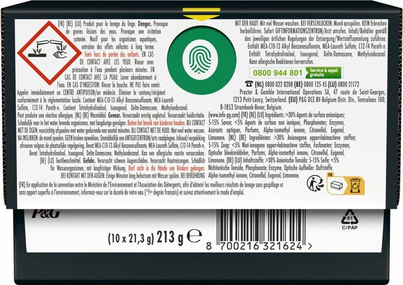 Ariel Revita Black Wasmiddelcapsules 4in1 Pods Donkere Was 10 Wasbeurten