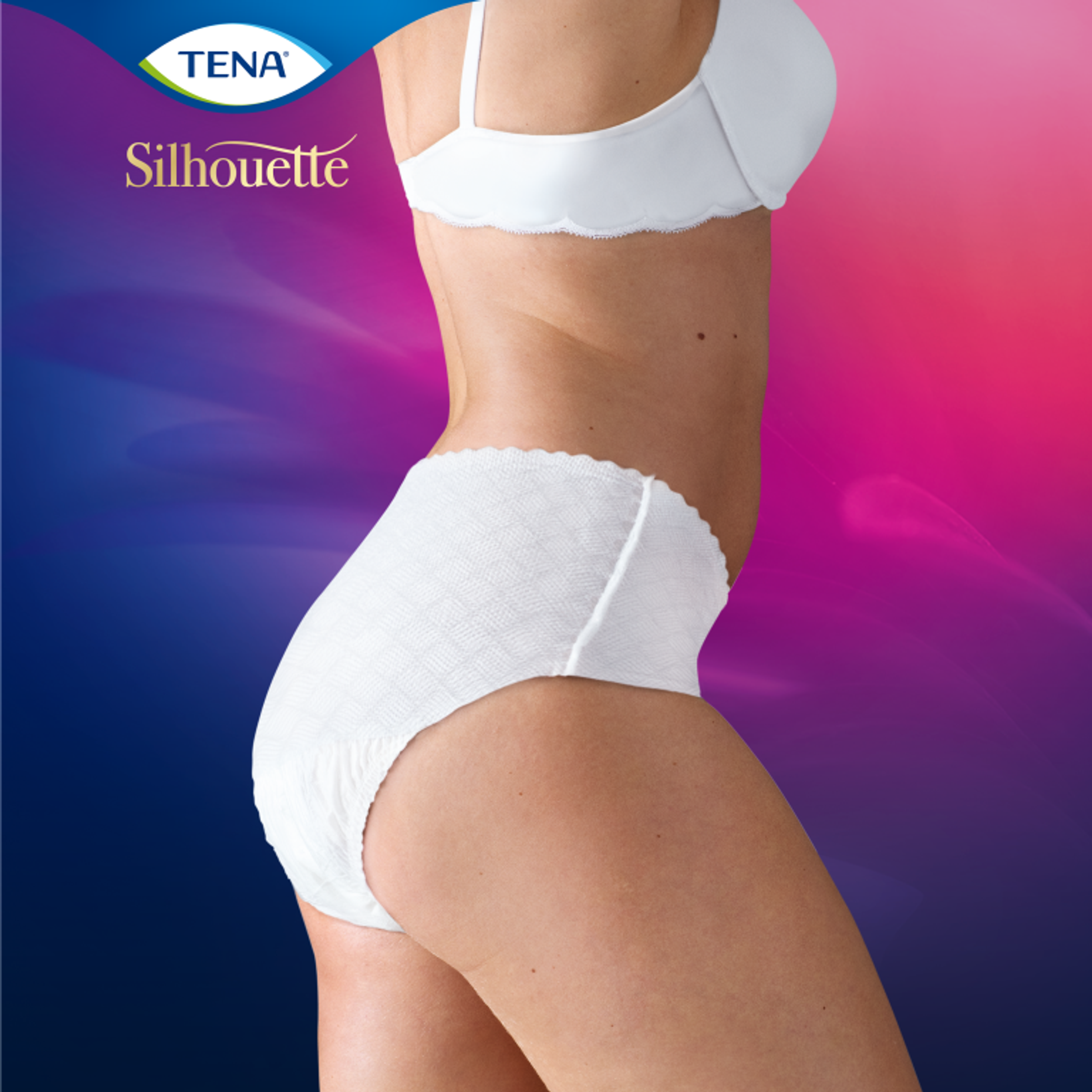 Tena Silhouette Plus Blanc – Lage Taille L (10 stuks)