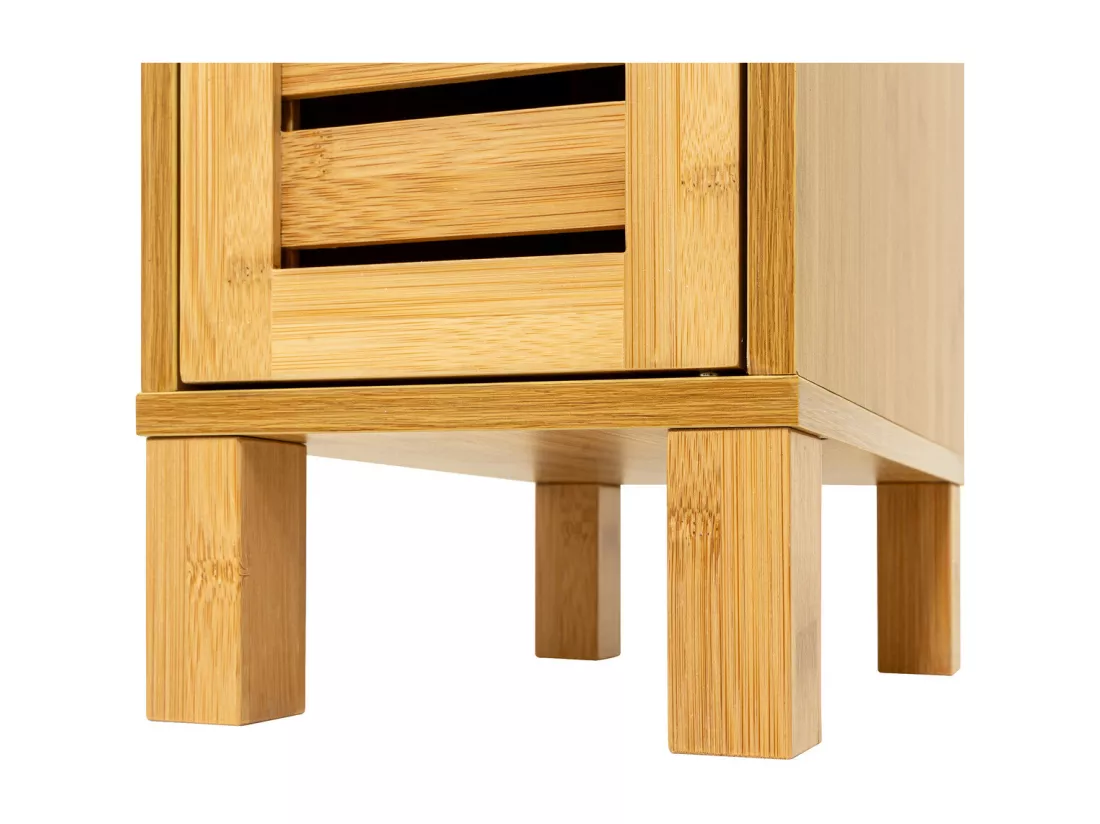Meuble de rangement Colonne en Bambou H 120 cm