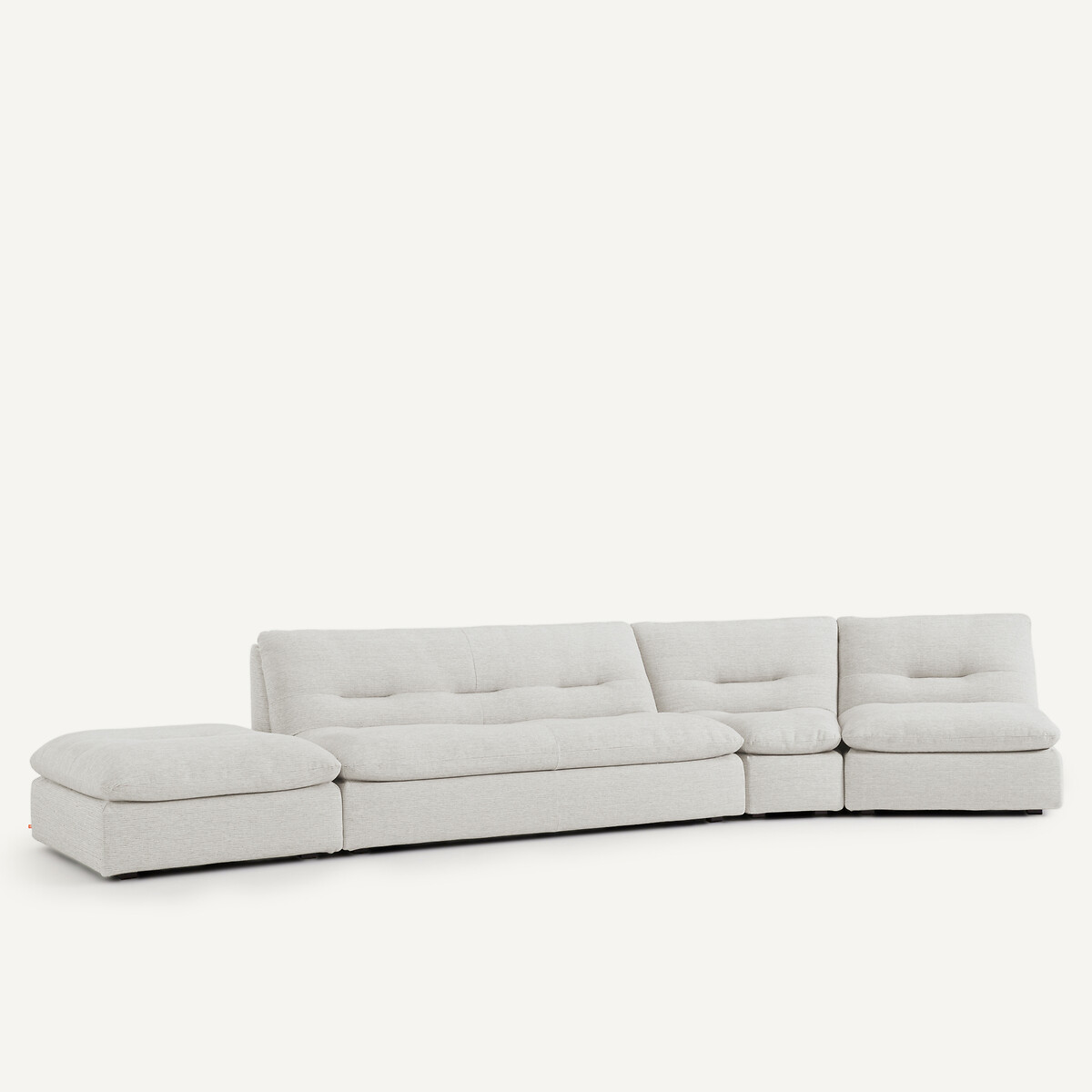 AM.PM<br>Apoio para os pés modular em algodão reciclado, Giuliano