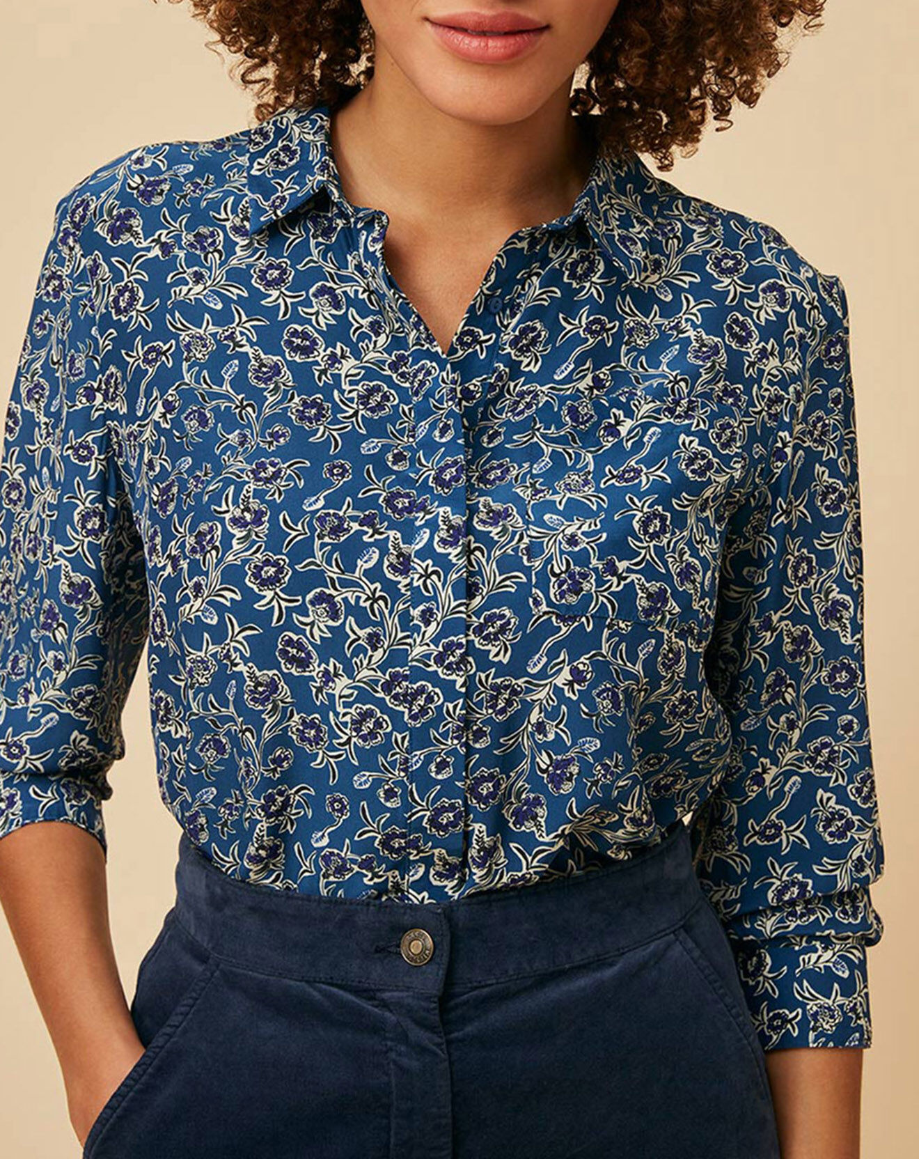 Harris Wilson Chemise en Soie mélangée Stephanie pondichery