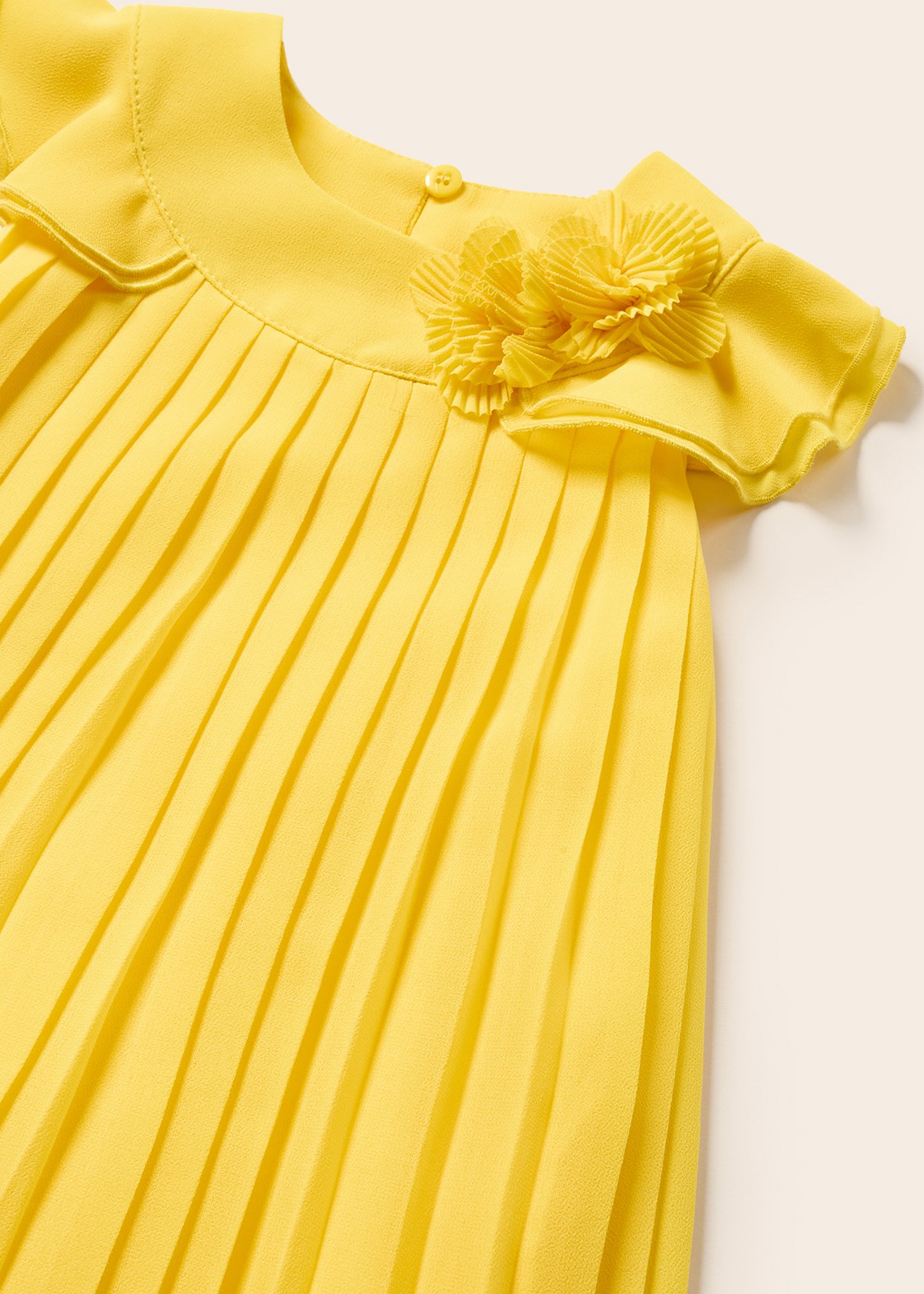 Vestido plissado para bebê