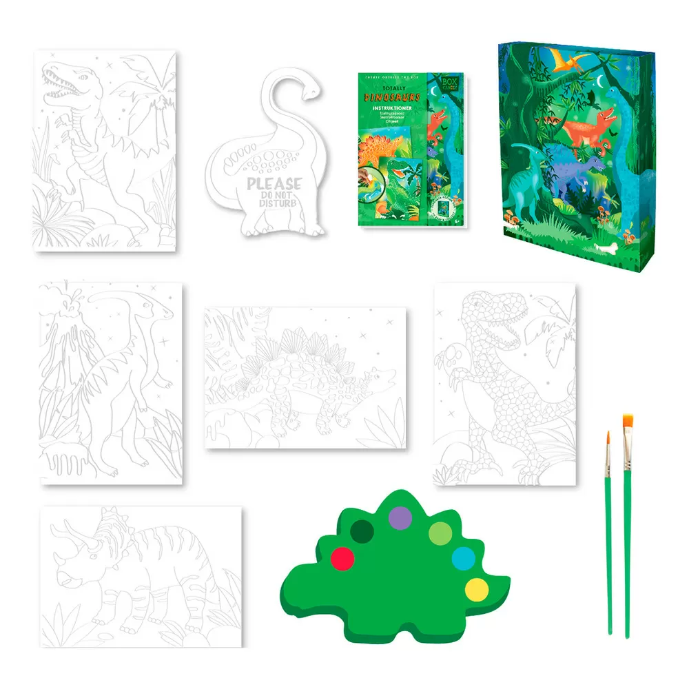 BOX CANDIY Watercolor Art - Totally Dinosaurs - 1 stk
