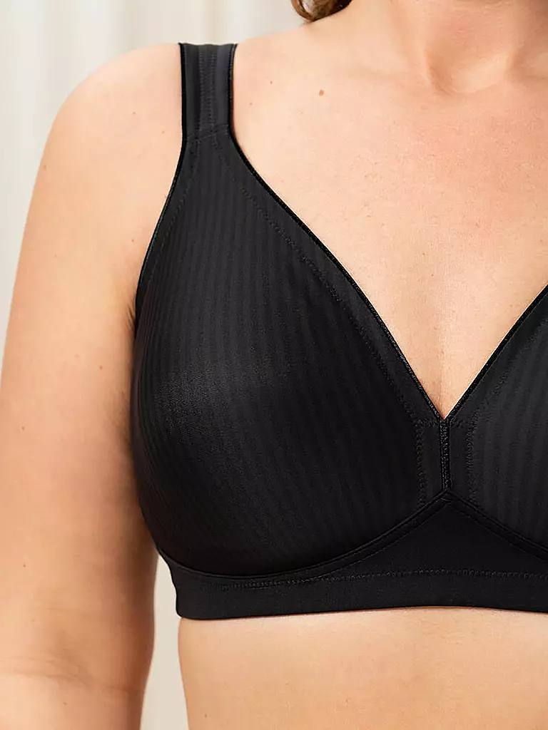 TRIUMPH BH ohne Bügel  MODERN SOFT+COTTON Schwarz schwarz