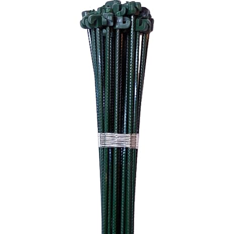 HORTUS tentorpæl grøn med grøn isolator Ø10x1450mm - 10 stk.