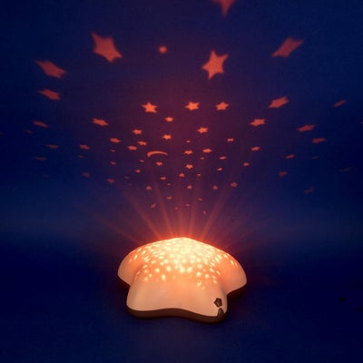 Pabobo Nattlampe Projektor Stjerne, Beige