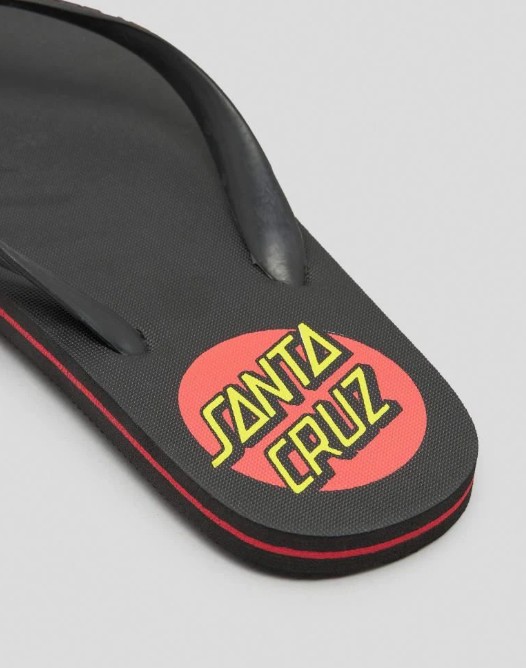 Santa Cruz Thong Classic Dot Black 8 US / 41 EU