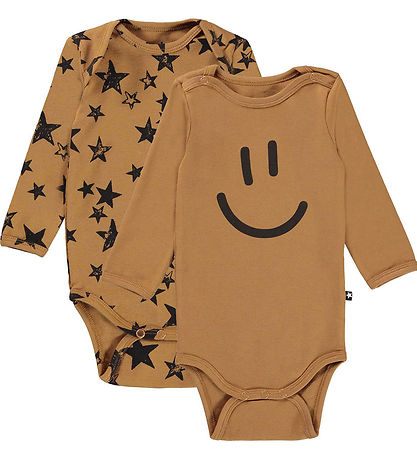 Molo Body L/æ - 2er-Pack - Foss - Sterne Erdig