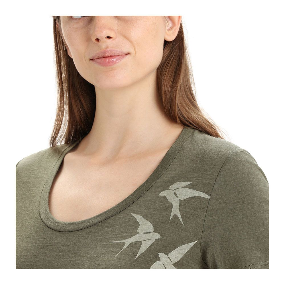 Icebreaker TECH LITE II - Tee-shirt Femme loden