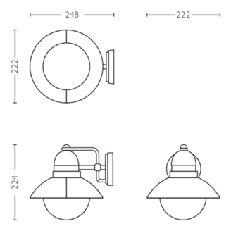 Philips buitenlamp Hoverfly zwart