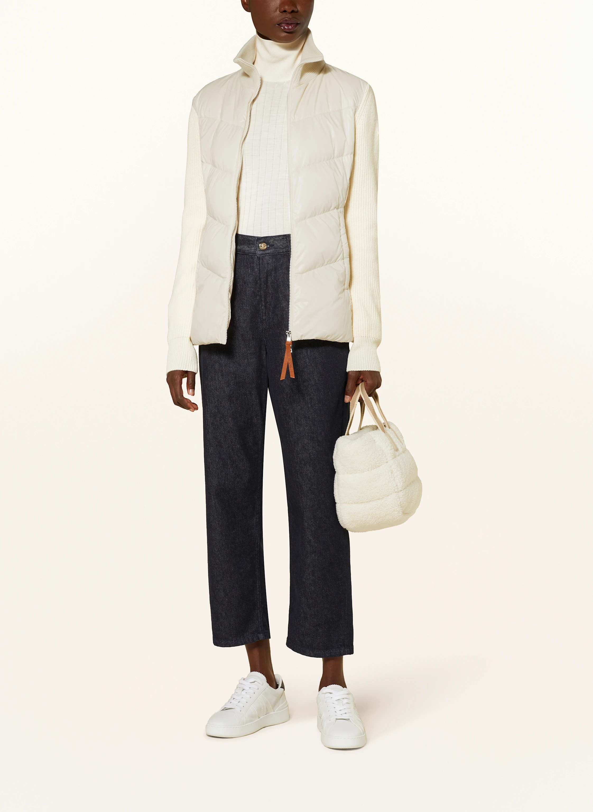 MONCLER Daunenjacke im Materialmix