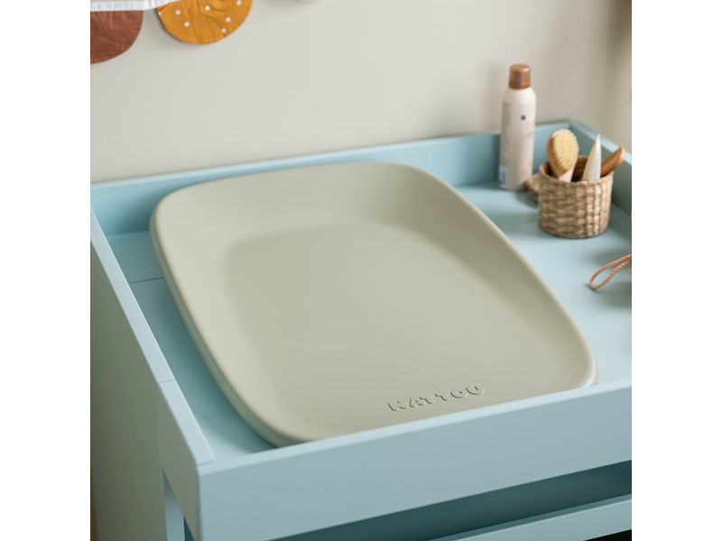NATTOU Wickelplatte Softy Grün 70 x 48 cm Weiche Wickelauflage