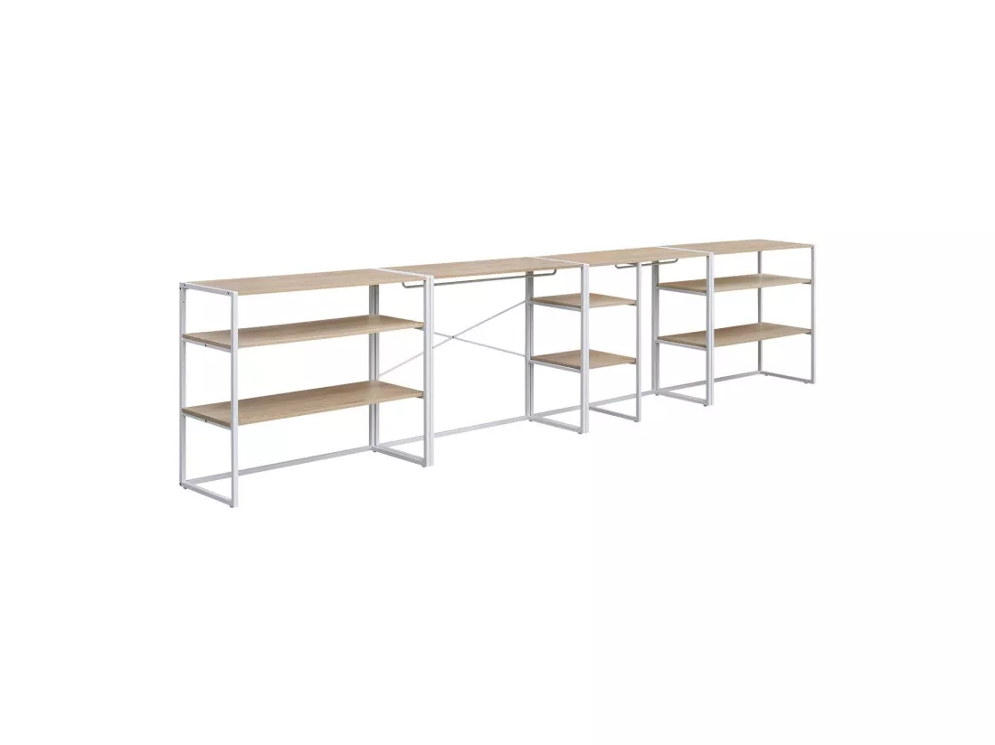 Portants vêtements sous combles modulables - Lot de 4