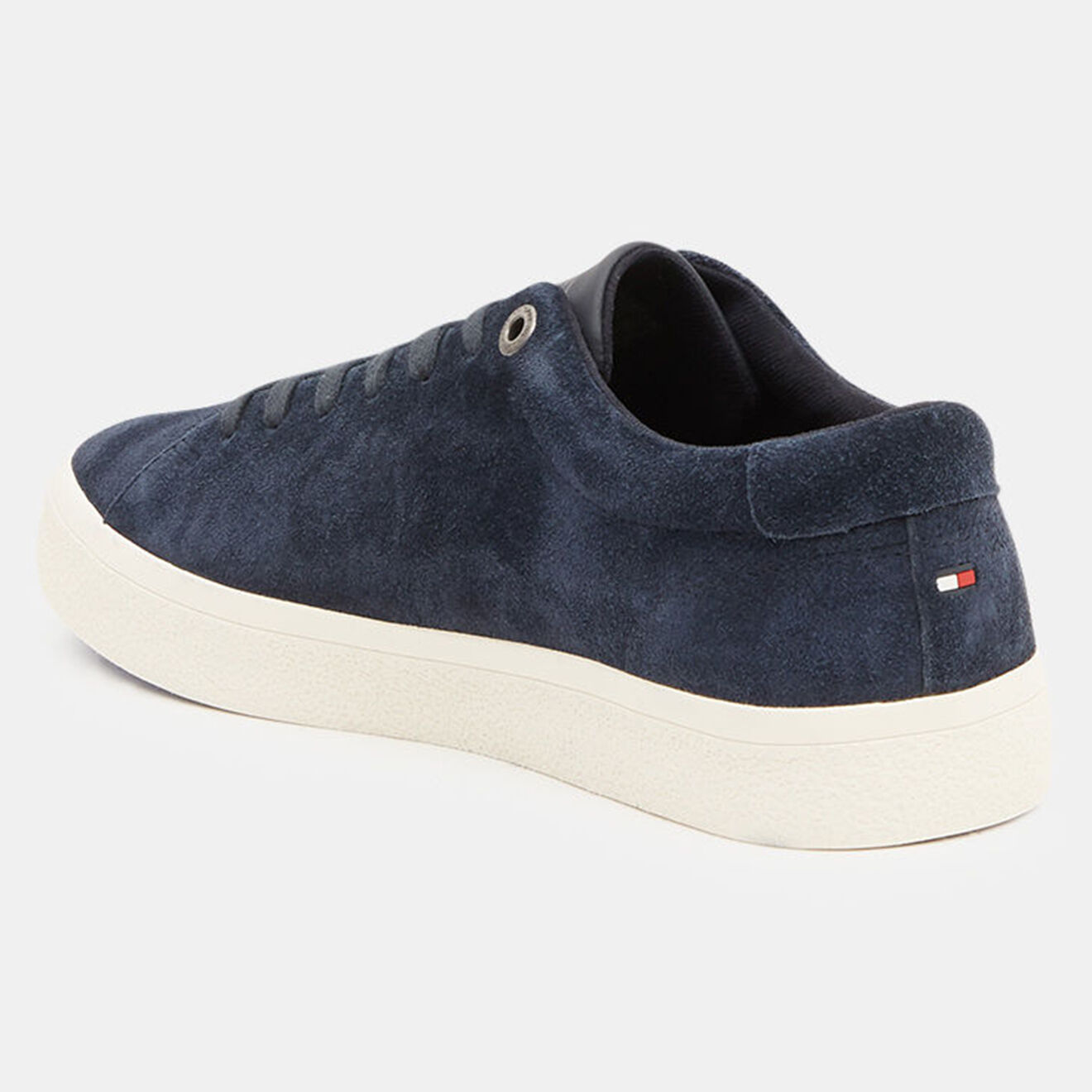 Tommy Hilfiger Baskets en Velours de Cuir Corporate bleu marine
