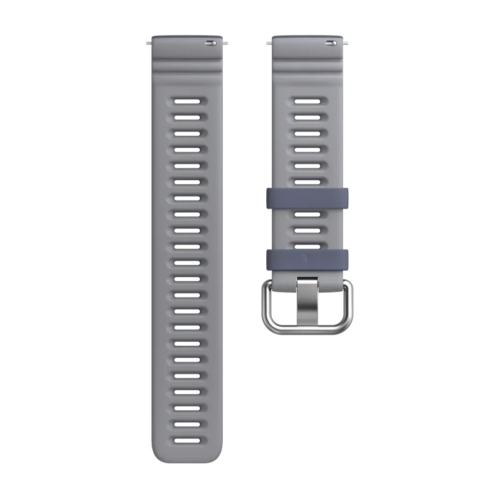 Hochwertiges Polar Silikonarmband, 22 mm 39,90 € Stylisches, stabiles und sportliches Silikonarmband mit Edelstahlschließe und schnell lösbaren Federstegen. So wechselst du Bänder immer und überall, einfach und in Sekundenschnelle. Kompatible Produkt