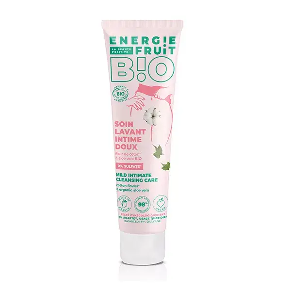 Energie Fruit Higiene Íntima, Sabonete Líquido com Flor de Algodão e Aloe Vera Orgânica, 150ml