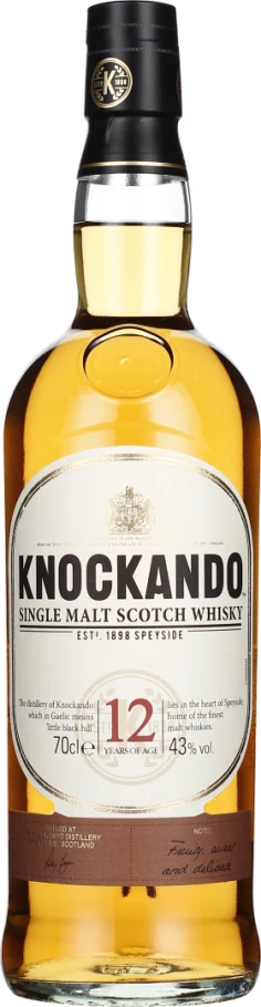 KNOCKANDO 12 YEARS SINGLE MALT 70CL
