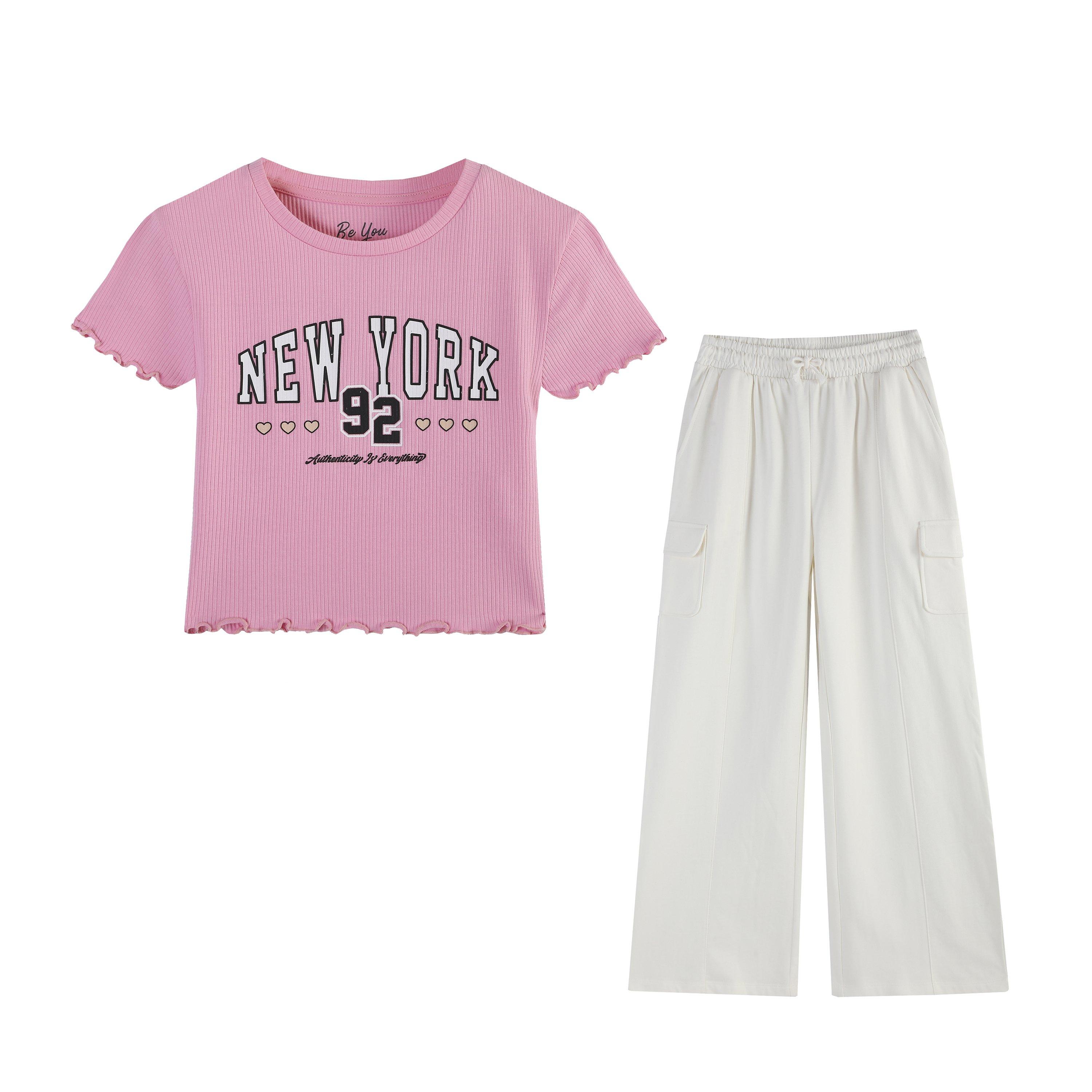 Be You Studio Older Girl NY T-shirt and Jogger Set