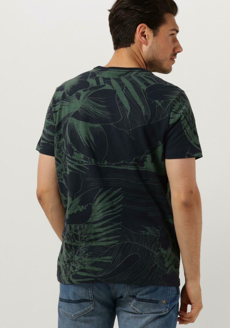 PME LEGEND donkerblauwe pme legend t-shirt short sleeve r-neck slub jersey