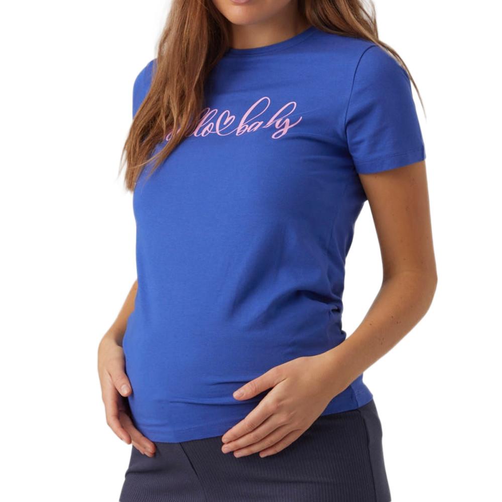 Mamalicious T-shirt Bleu Femme Mamalicious Somya