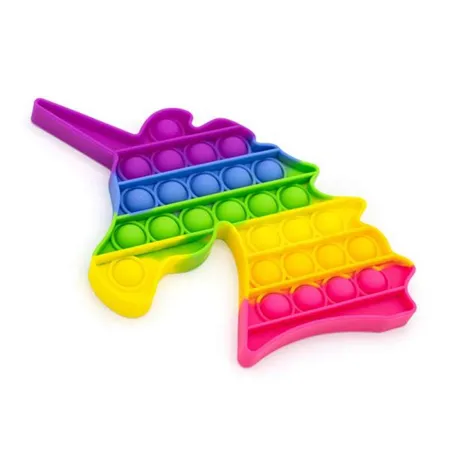 HCM Kinzel Pop it, Bubble Fidget - Einhorn rainbow