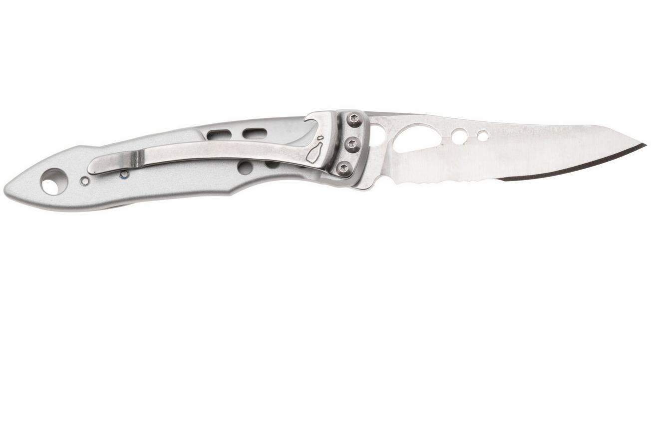 Leatherman Skeletool Knife KBx Silver zakmes deels gekarteld 832382