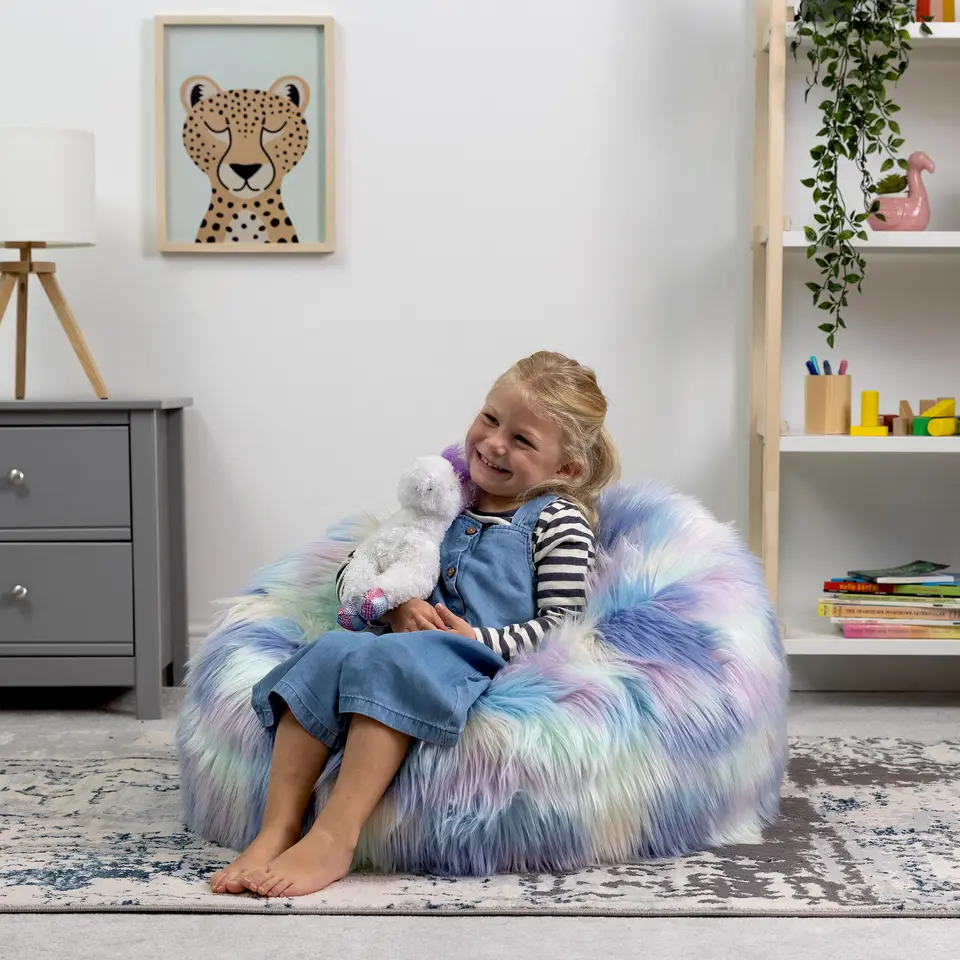 icon Kinderzitzakken - Zitzak van Imitatiebont - Unicorn
