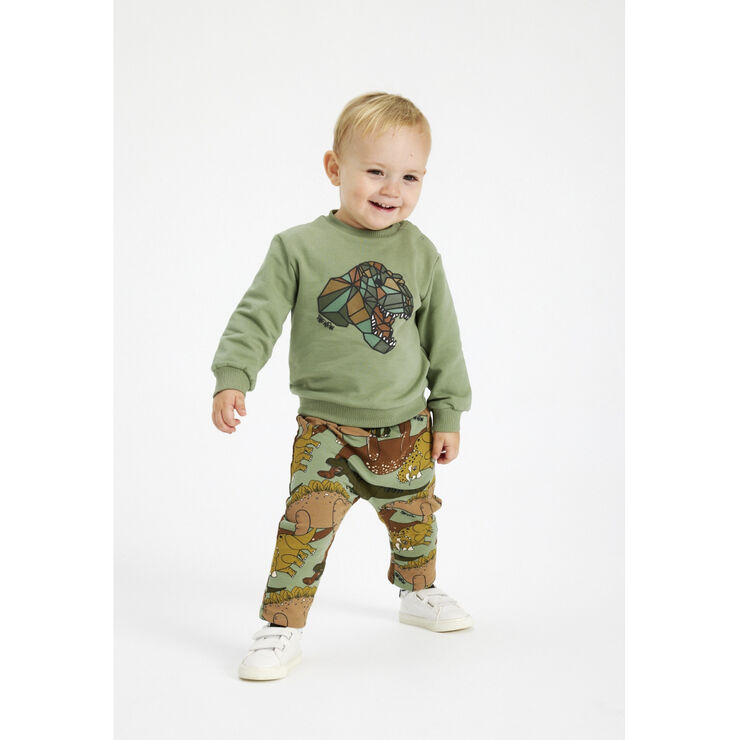 The New TNSLee Sweatpants Hedge green dino