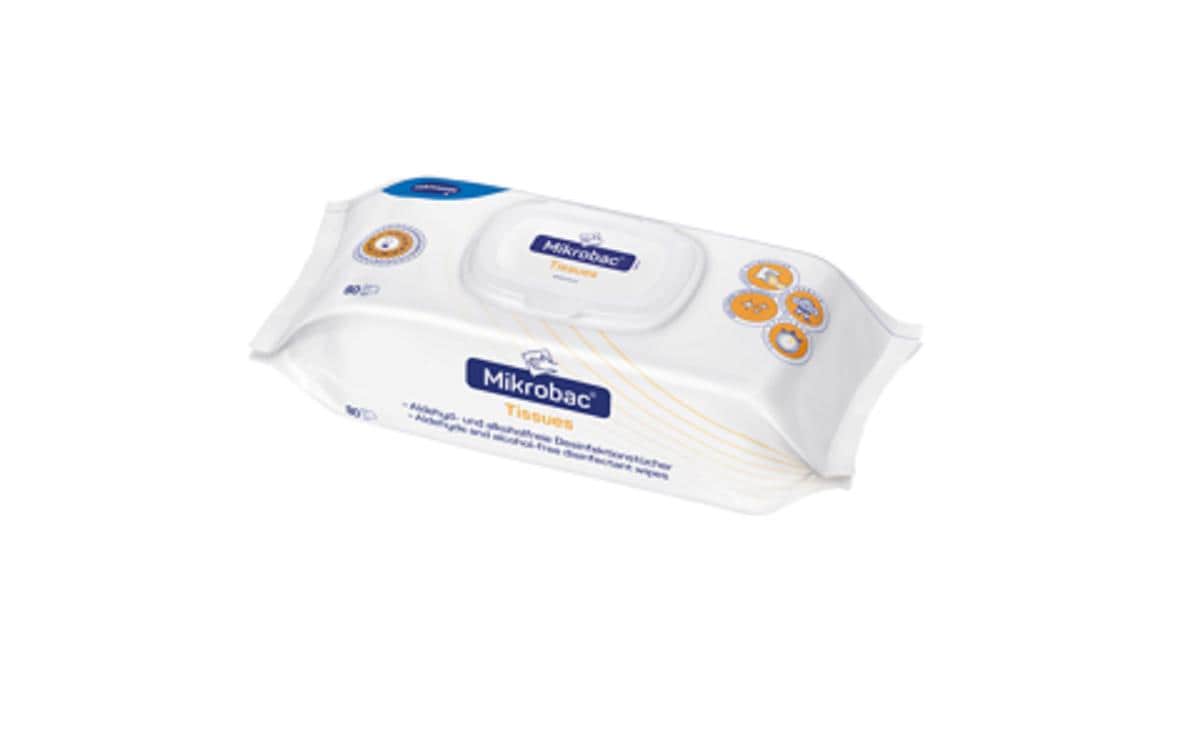 Desinfektionstücher Mikrobac 80 TücherDesinfektionstücher für Instrumente und Flächen